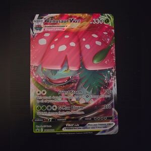 Venusaur VMax SWSH102 Full Art Holo Ultra Rare Promo Jumbo Pokemon Card